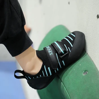 Качественная профессиональная обувь для тренировок по скалолазанию и боулдерингу, детская обувь с защитным нескользящим носком, детские кроссовки для скалолазания в боулдеринге