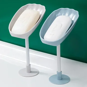 Новая коробка для мыла Shell, креативная полка для туалетного мыла, Настенная сливная полка без перфорации, принадлежности для ванной комнаты