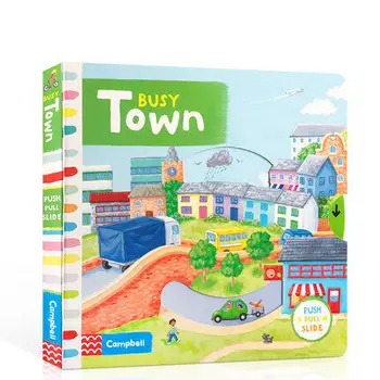 MiluMilu Busy Town Buku Интерактивная обучающая книжка с картинками для родителей и детей