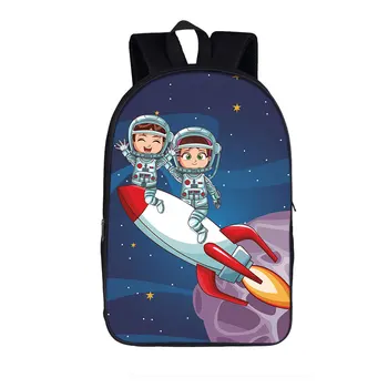 Рюкзак космического корабля / астронавта для подростков, мальчиков и девочек, детские школьные сумки Galaxy Space Shuttle, школьный рюкзак, детская сумка для книг
