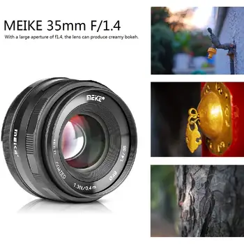 Объектив Meike 35mm F1.4 APS-C Prime с ручной Фокусировкой для Canon EF-M EOS M M2 M3 M5 M6 M10 M50 M100 M6II M200 M50 Mark II