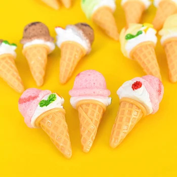 5шт Кукольный Домик Миниатюрные Стаканчики для мороженого Кухонные Принадлежности для еды 1:12 Мини-Молочный коктейль Мороженое Кухонные Игрушки