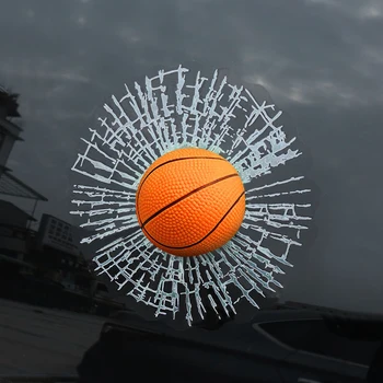 3D Баскетбольные Автомобильные Наклейки И Отличительные Знаки Забавная Наклейка JDM Виниловые Автоаксессуары Внешний Декор Для Автомобильных Наклеек Cool Decor