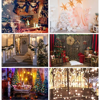Рождественский фон для фотосъемки SHUOZHIKE, Рождественская елка, световые фоны для реквизита фотостудии SDJ-04