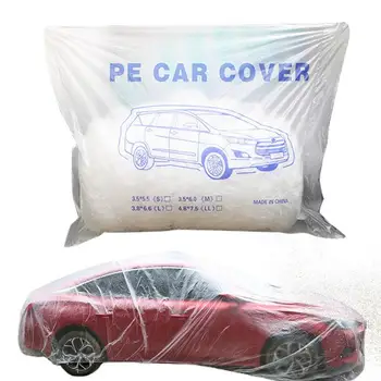 Прозрачный чехол для автомобиля, полный внешний чехол с эластичной лентой, всепогодный дождевик для автомобилей, наружный чехол, автомобильные аксессуары