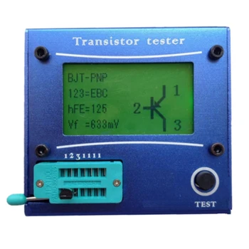 Транзисторный тестер LCR-T4 ESR Метр Mega 328 Транзисторный тестер с синим корпусом