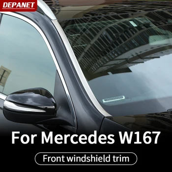 Отделка стекла переднего окна для наружных аксессуаров Mercedes gle W167 350 450 500 2020 ~ 2023 гг.