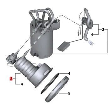 Ремонт регулятора давления в автомобильном топливном фильтре 16117313794 для BMW Z4 E89 N20 N54 2009-2015 встроенный топливный насос