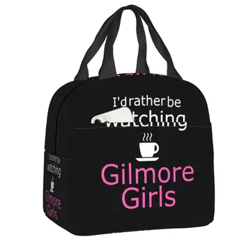 Сумка для ланча Gilmore Girls Coffee Quote для женщин и детей, переносной холодильник, термоизолированный ланч-бокс, сумки-контейнеры для пикника.