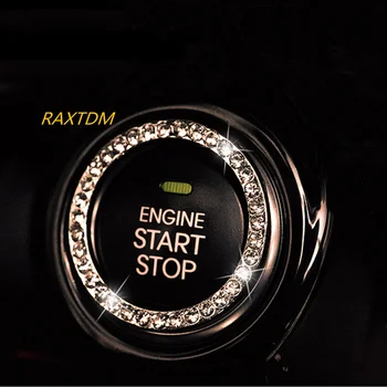 Брелок для Ключей Зажигания Crystal Car Engine Start Stop для Hyundai Solaris elantra Sonata i30 Elantra Accent ix35 Santa Fe i40 Creta Tu