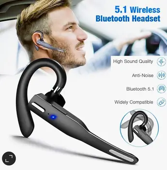 Беспроводной наушник Bluetooth 5.0, Наушники с шумоподавлением, гарнитура для водителя грузовика, деловые наушники