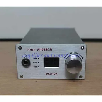 Аудиодекодер DAC-05, частотная характеристика: 20 Ч-30 кГц, цифровой вход: COA OPT и USB, RCA и выход для наушников
