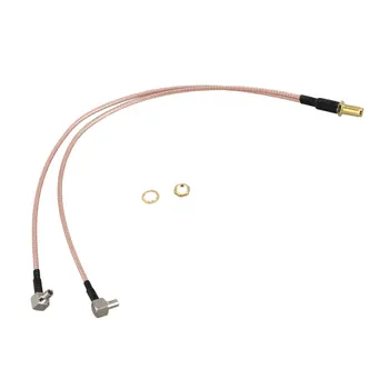 SMA Female to Y Type 2 X TS9 Male / CRC9 Male Connector Splitter Combiner Кабель с косичкой RG 316 30CM Gold