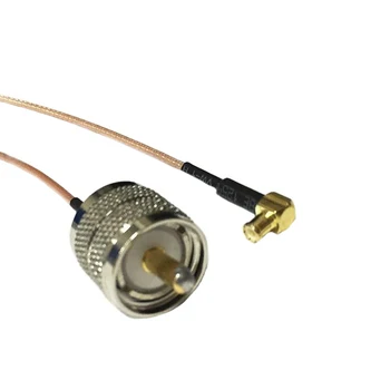 UHF мужской PL259 Переключатель MCX Штекер Прямоугольный RF кабель с косичкой RG178 Оптом 15 см 6 