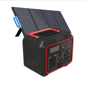 Солнечный генератор 300 Вт Наружный аккумулятор Портативный солнечный литий-ионный аккумулятор Портативная электростанция