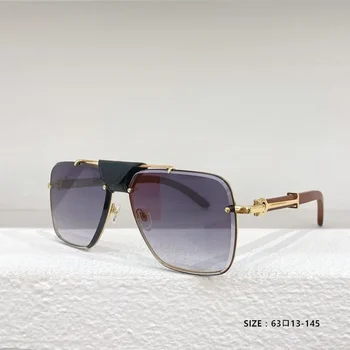 2023 Роскошные мужские солнцезащитные очки Брендовая дизайнерская обувь Высококачественная оправа из сплава Ретро Солнцезащитные очки UV400
