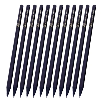 12 шт. / упак. Карандаши для рисования, деревянные черные карандаши, черные стержневые карандаши, Черные стандартные карандаши