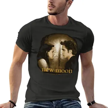 Футболка Twilight Saga New Moon Bella Edward Оверсайз, Персонализированная мужская одежда, уличная одежда из 100% хлопка, топы большого размера, футболка