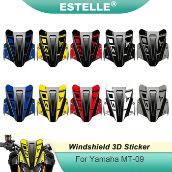 Аксессуары для мотоциклов Лобовое стекло, 3D наклейка на ветровое стекло, защитная наклейка для Yamaha MT09 MT 09 mt09 2021 2022 годов выпуска