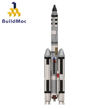 MOC Space Saturn V Series 1:110 Titans IIIC Gemini Rocket Building Blocks Kit Исследовательский Автомобиль Игрушка Для Детей Подарок На День Рождения