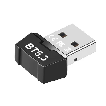 Адаптер Bluetooth RTL5.3, компьютер без драйверов, USB Беспроводной приемник Bluetooth, передатчик, аудиогарнитура Bluetooth, прочный