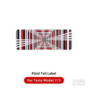 Для Tesla Модель 3 Y X S Автомобиль В Клетку Наклейки С Логотипом Хвостовая Бирка Значок Сетка Авто Буквы Наклейки На Кузов Внешние Детали Аксессуары 2023