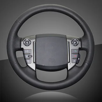 Автомобильный чехол на руль для Land Rover Freelander 2 2013-2015, автоматическая оплетка на руль, чехлы для интерьера, аксессуары