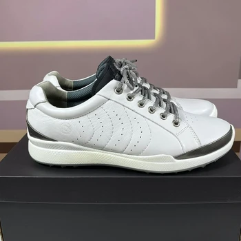 Новые мужские кроссовки для гольфа роскошного бренда, белые тренировочные мужские кроссовки для гольфа, мужская спортивная обувь из натуральной кожи, нескользящие кроссовки для гольфа