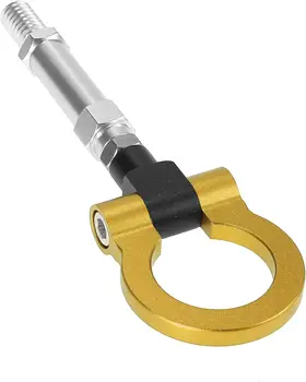 Винт с буксировочным крюком для переднего бампера из алюминиевого сплава золотистого цвета для прицепа