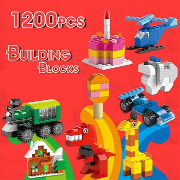 1200 строительных блоков, набор классических блоков 