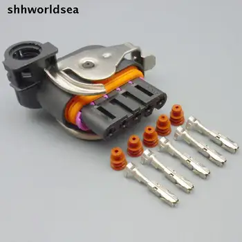 shhworldsea 5/30/100 комплектов 5pin для гнезда генератора BMW Volvo пластиковый водонепроницаемый жгут проводов кабельный разъем 18242000000