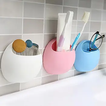 Держатель для зубной щетки, простой и стильный дизайн, удобный в использовании органайзер на присоске, стеллаж для хранения в ванной и кухне 칫솔 스탠드