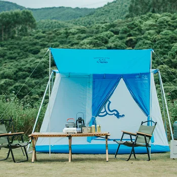 Однослойная Походная палатка на открытом воздухе, полный комплект складной портативной Полностью автоматической Быстрооткрывающейся палатки, Походная палатка