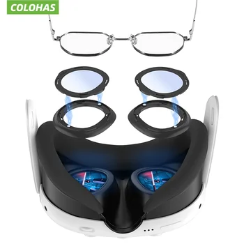 Для очков виртуальной реальности Meta Quest 3 Магнитная оправа для защиты линз от царапин и синего света Защитный чехол Аксессуары для oculus