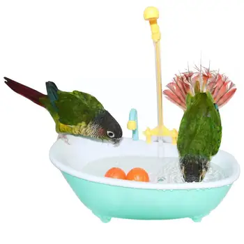 Автоматическая ванна Parrot, Ванна для птиц, Ванна для купания птиц, Фонтан для купания Попугаев, Чаша для кормления птиц, Аксессуары для купания птиц Показать B5C3