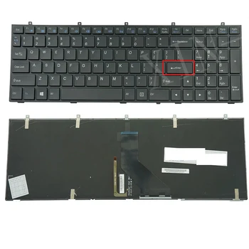 Американская клавиатура с подсветкой для Clevo Sager NP7359 NP6670 NP6678 NP2670 NP7352 черный