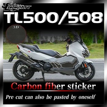 Для SYM TL500 508 наклейка 3D защитная пленка из углеродного волокна наклейка на топливный бак наклейка для украшения кузова и модификация цветка