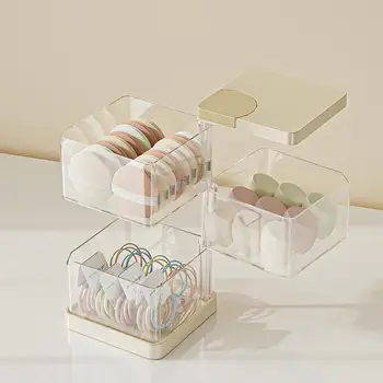 Влагостойкий органайзер, Многослойная прозрачная коробка для хранения косметики для пудры для яиц Beauty, Воздухопроницаемый влагостойкий