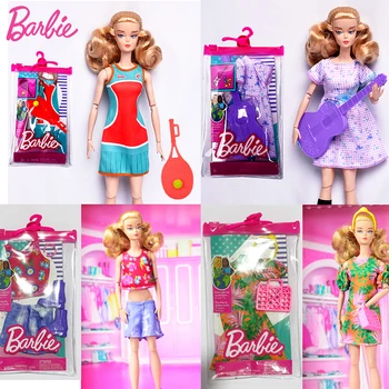 Оригинальная одежда для Барби, музыканта, шеф-повара, бейсбольная одежда, модный комбинированный костюм для кукол 1/6, аксессуары для кукол, Игрушки для девочек, платья